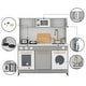 preview thumbnail 3 of 6, Teamson Kids - Little Chef Berlin Modern Play Kitchen - Grey / White