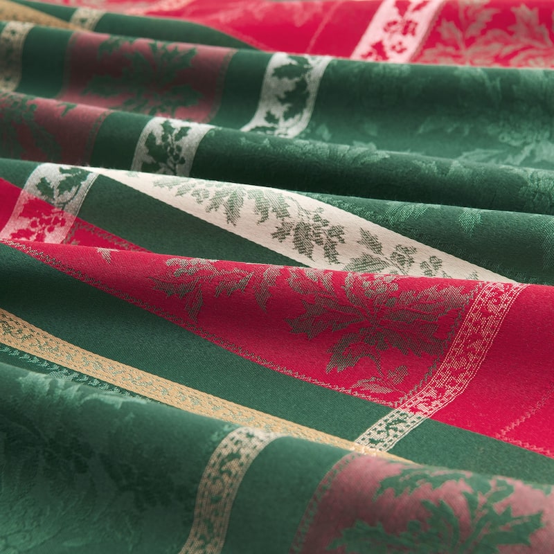 Merry and Festive Jacquard Tablecloth