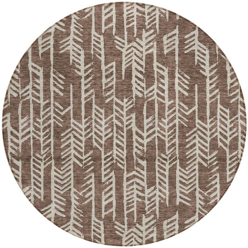 HomeRoots Tribal Transitional Rectangle Outdoor Rug