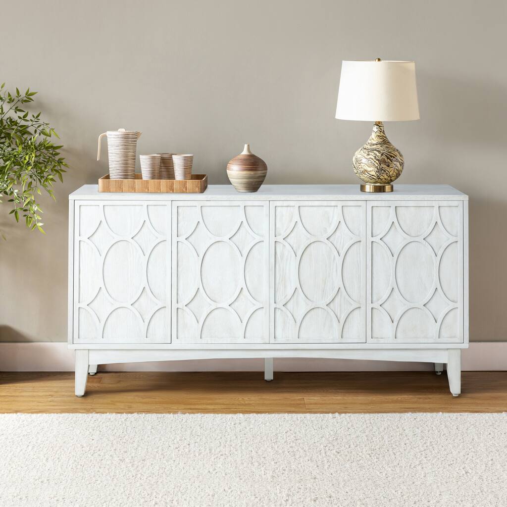 Rosie 60" Modern Storage Sideboard with Adjusted Shelves by HULALA HOME