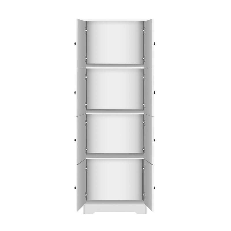 Tall Storage with 4 Doors and 4 Shelves, Wall Storage
