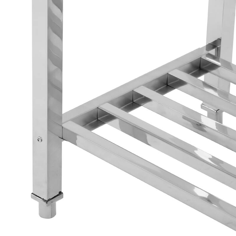 24 x 47 Inches Folding Stainless Steel Work Table