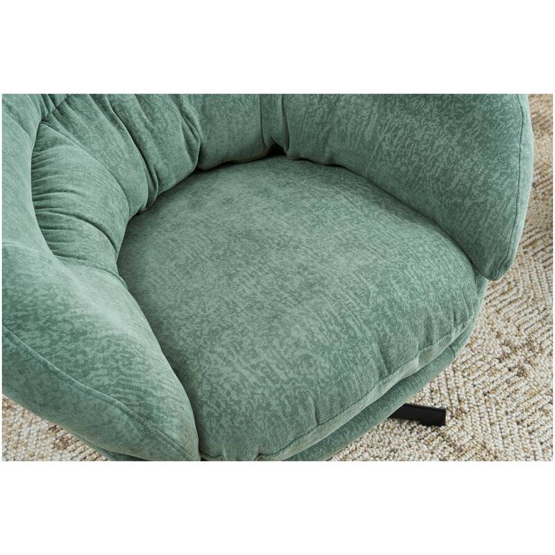 Ergonomic Chenille Office Chair Swivel Chair, Rotating Chair Club Chair Accent Chair with Removable Cushion