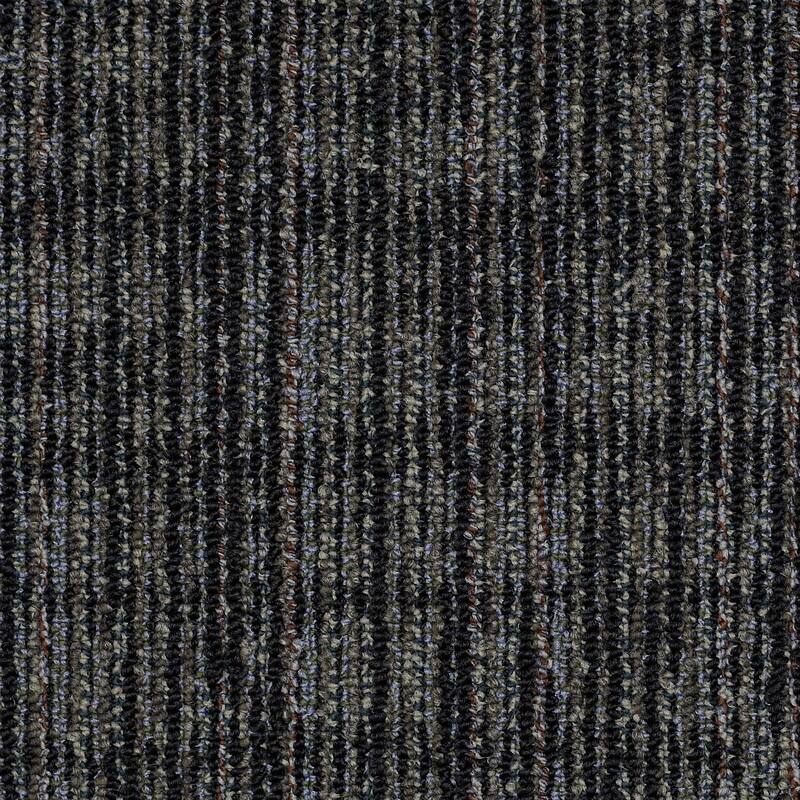 Shaw Philadelphia Commercial Mesh Weave 24" x 24" Glue Down Carpet - Midnight