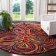 preview thumbnail 1 of 10, SAFAVIEH Aruba Mintie Boho Abstract Rug 3' Round - Multi - Round