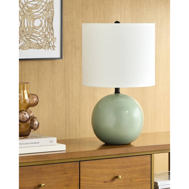 Livabliss Vogel Traditional Accent Table Lamp - Light Green