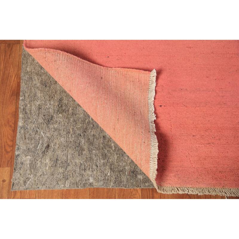 Pink Modern Gabbeh Oriental Area Rug Handmade Bedroom Wool Carpet - 9'10" x 12'8"