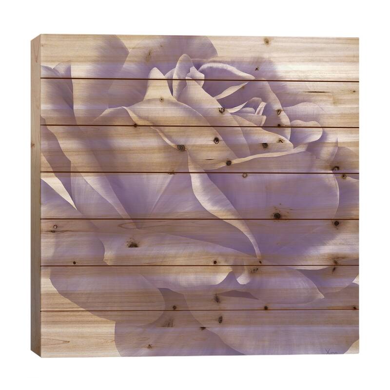 Magnificence I Print On Wood by Yvonne Poelstra-Holzhaus - Multi-Color - 26x26x1.5