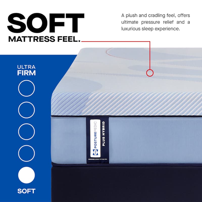Sealy Posturepedic® Plus Glenshaw 13" Soft Tight Top Hybrid Mattress