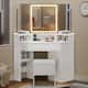 Option Tri-Fold Mirror White