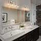 preview thumbnail 119 of 151, Modern Vanity Lights Dimmable Bathroom Light Fixtures with Glass Shade