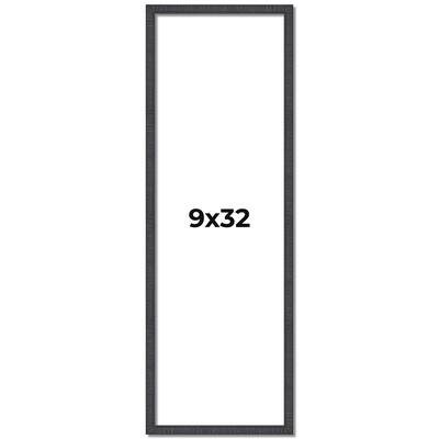 9x32 Frame Brown Solid Wood Picture Frame - Complete Modern Photo