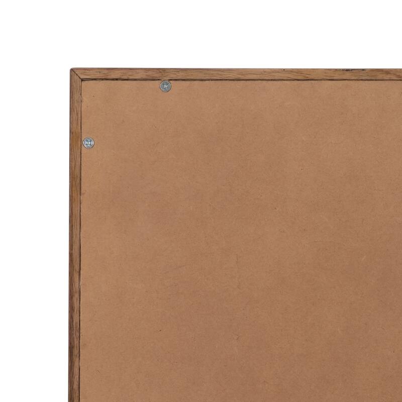 Sagebrook Home 28x35 Paper Mache Wall Art, Framed in Glass, Contemporary Dark Grey, MDF Craftsmanship