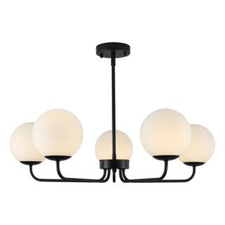 5-Light Dimmable Globe chandelier