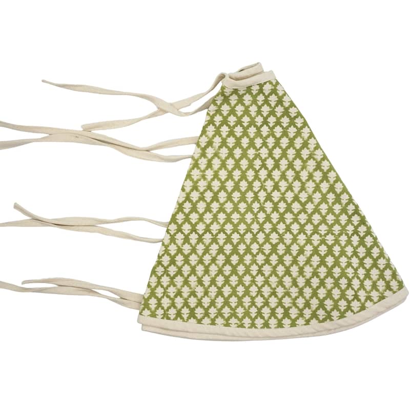 Fabdivine Cotton Christmas Tree Skrit Office Decor Block Print Holiday Gift