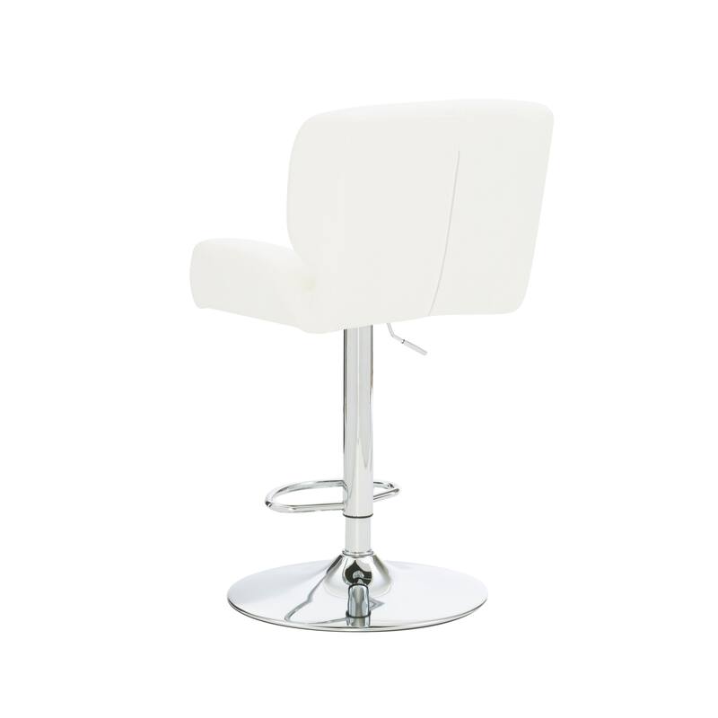 Reilly Adjustable Faux Leather Barstool