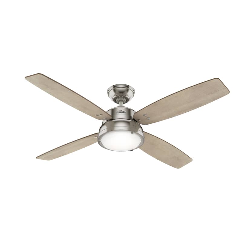 Hunter 52" Wingate Ceiling Fan with LED Light Kit and Handheld Remote - Transitional, Coastal