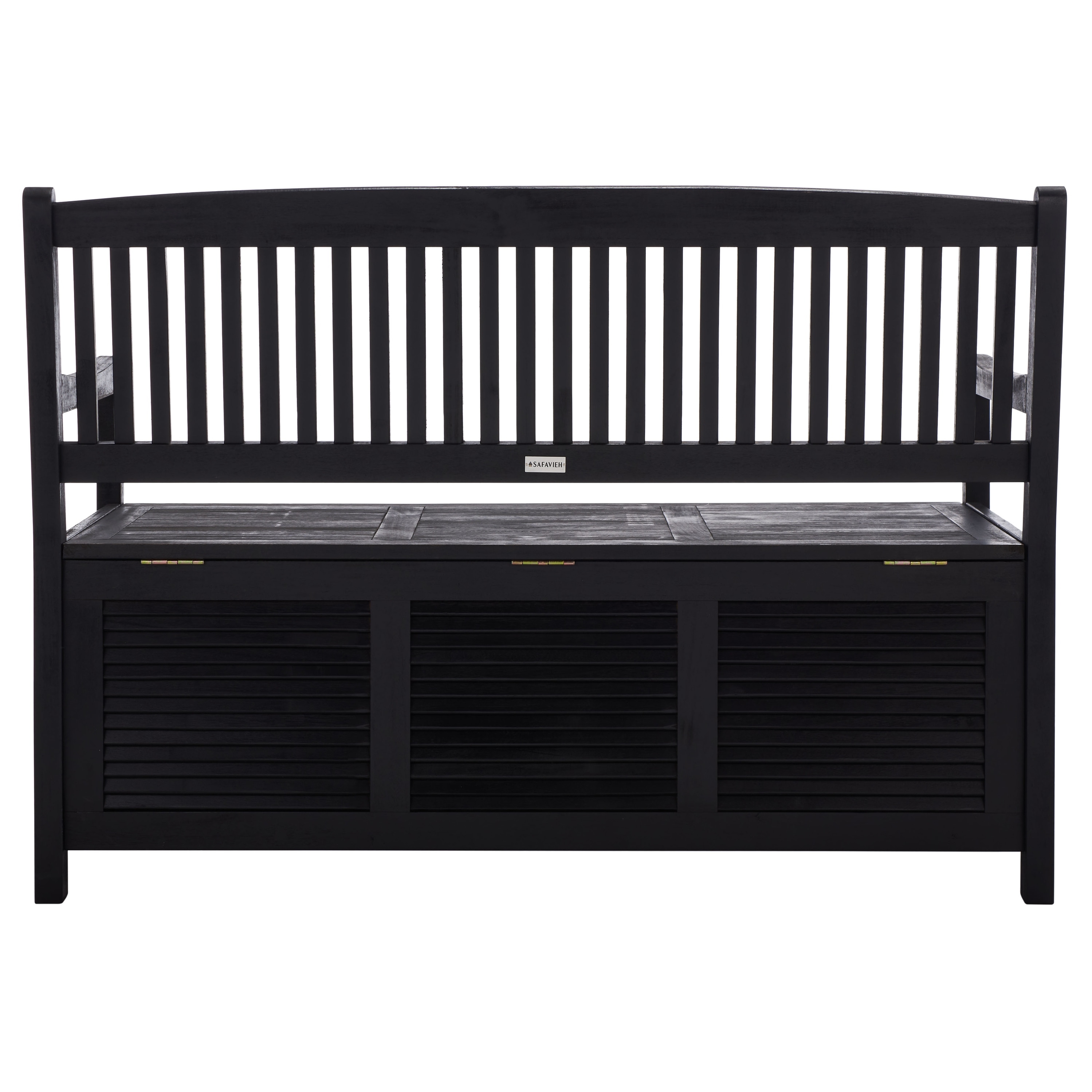 Garden storage bench grey outlet