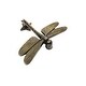 preview thumbnail 5 of 6, Door Knocker Dragonfly Style 4.87" H x 6.37" W Brass Low Maintenance Door Knockers Renovators Supply