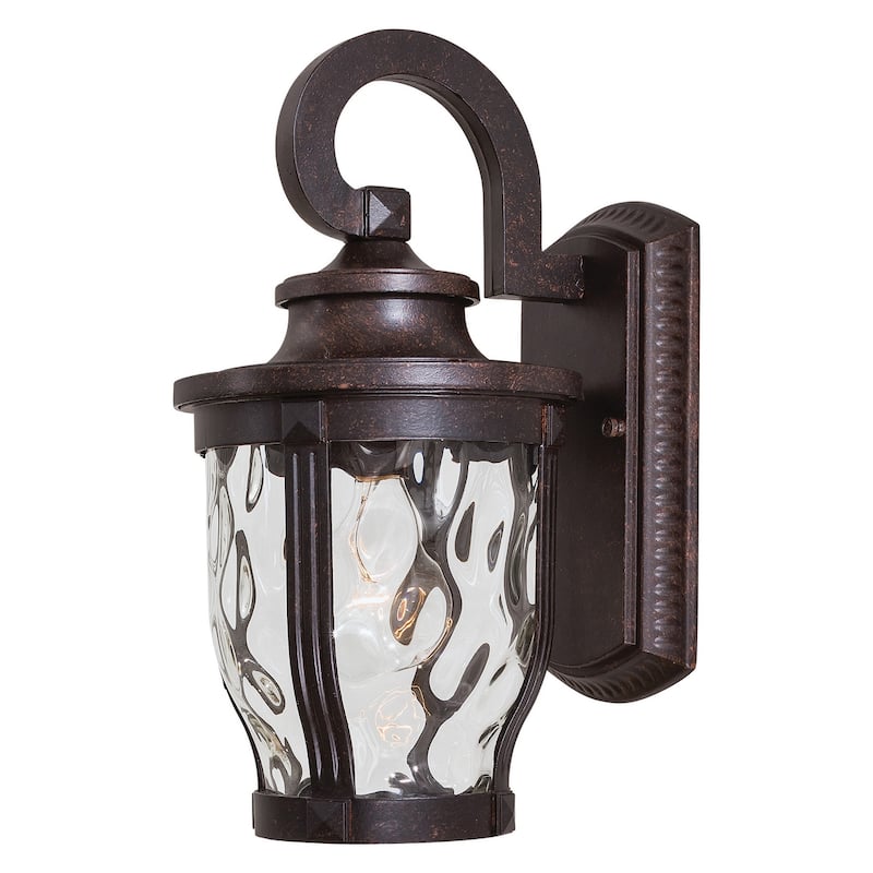 The Great Outdoors 1 Light 12.25" Height Outdoor Wall Sconce from the - Corona Bronze
