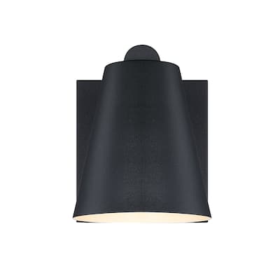 Cedar Mist Black Dark Sky Outdoor Hardwired Wall Sconce - 7.75