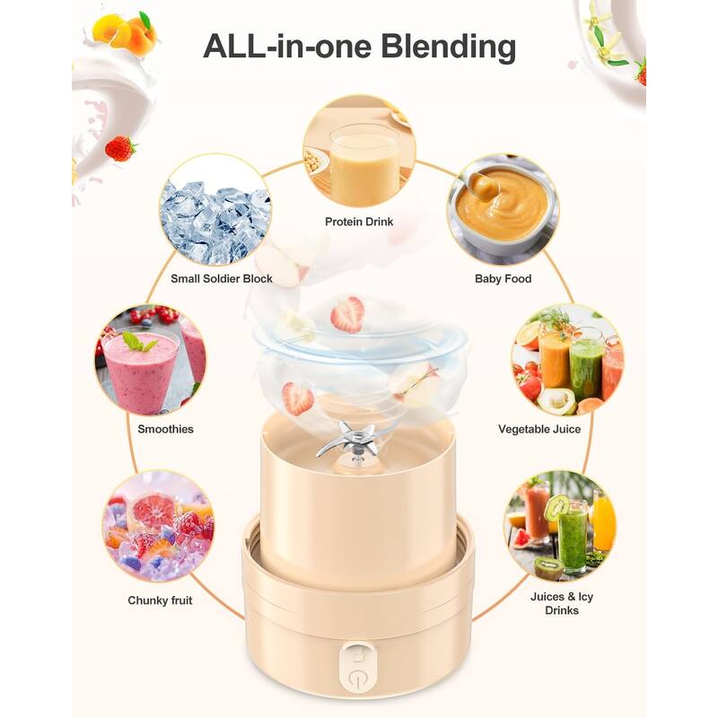 Portable USB-C Blender - Leakproof, BPA-Free, with Strap