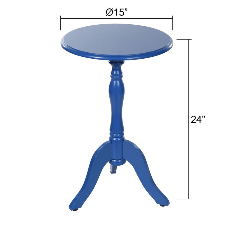 StyleCraft Harbor Breeze Round Pedestal Side Table