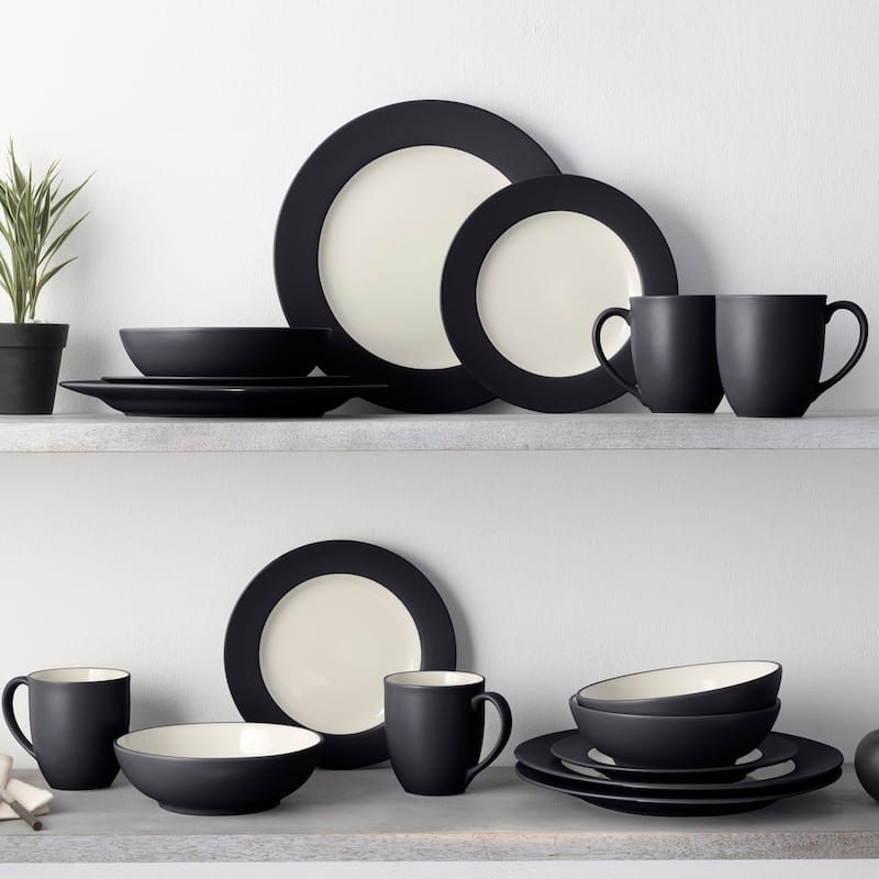 Noritake Colorwave 16-Piece Rim Dinnerware Set, Service For 4