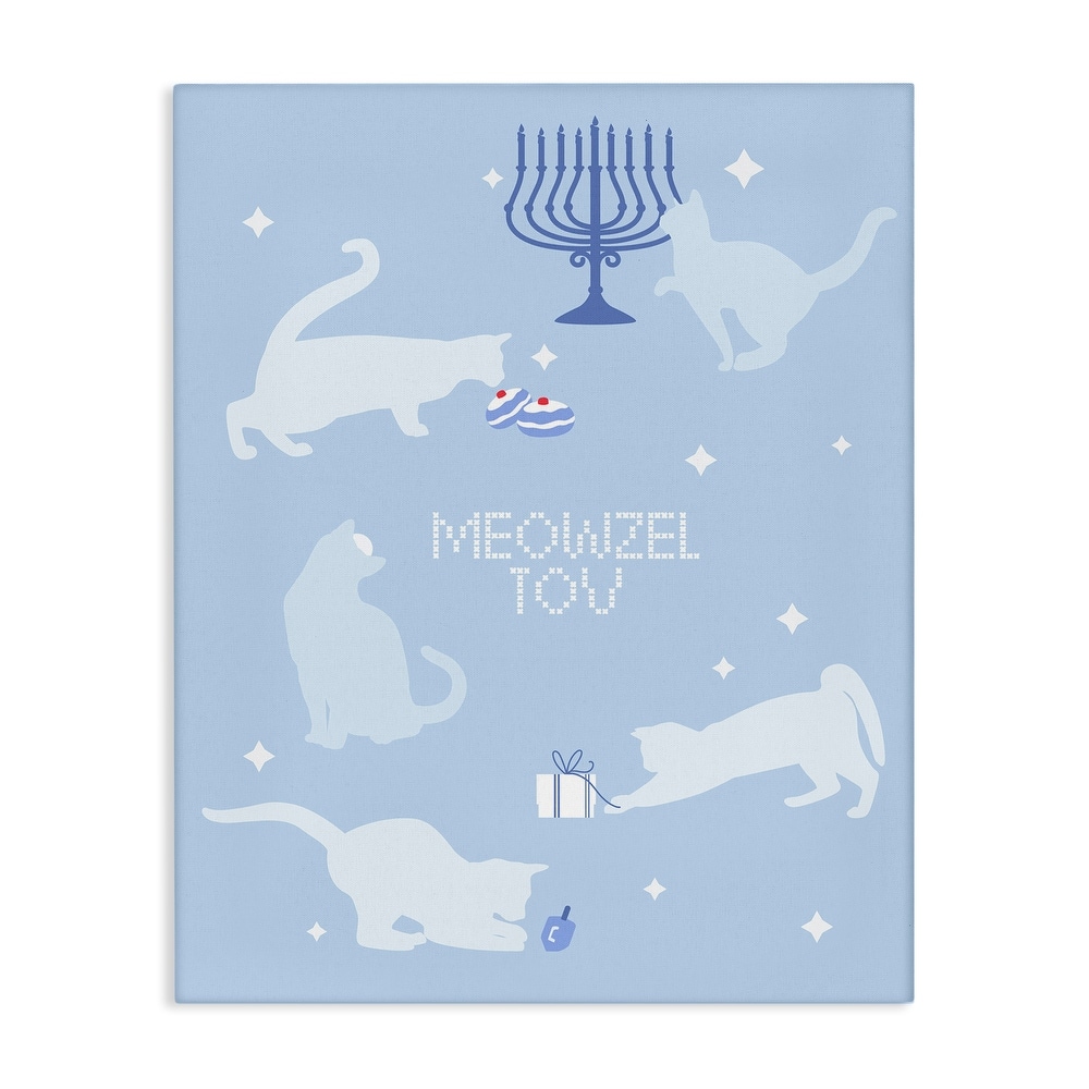Stupell Meowzel Tov Seasonal Cats Canvas Wall Art Design By Lil' Rue