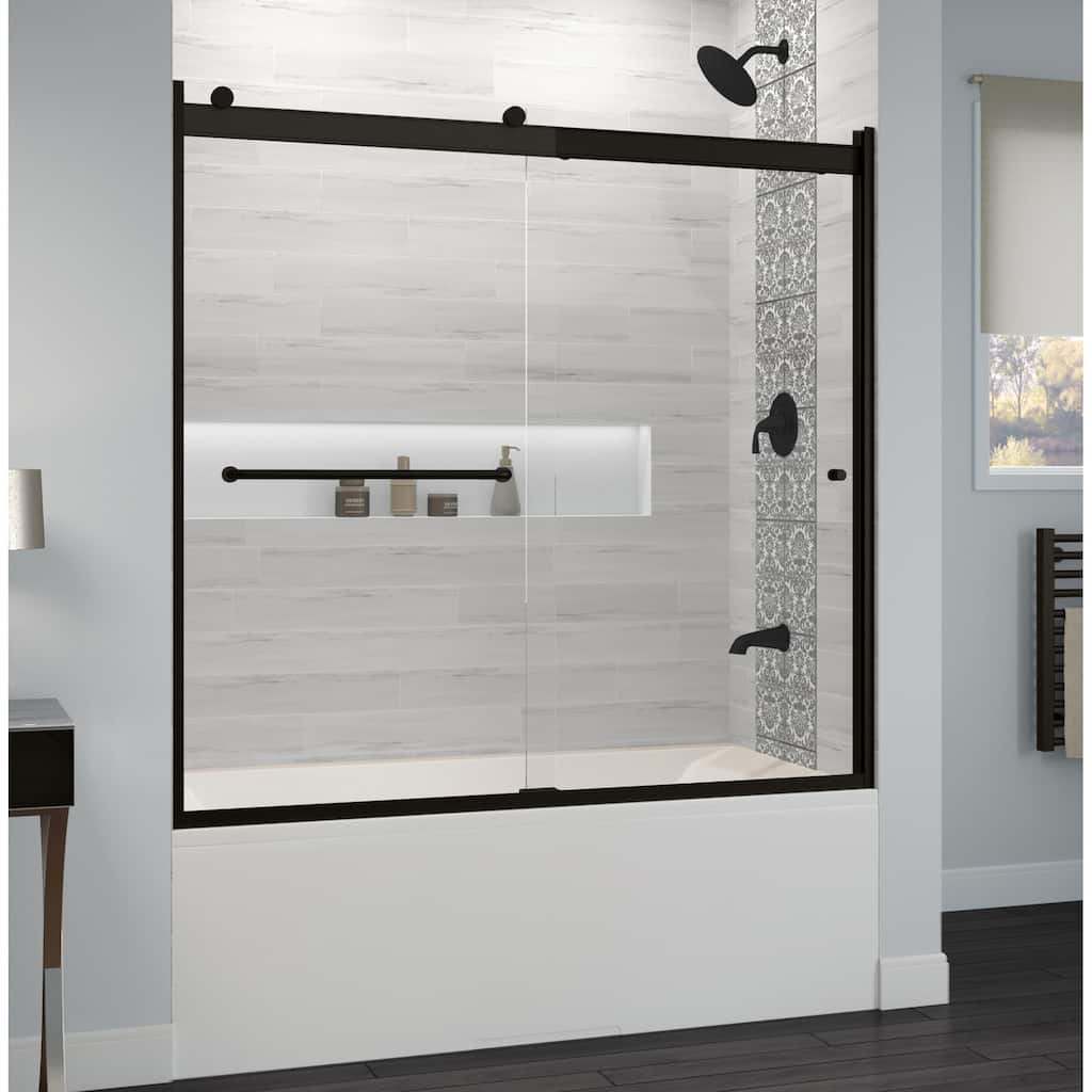 Basco Basco Rotolo 57" High x 60" Wide Bypass Semi-Frameless Tub Door