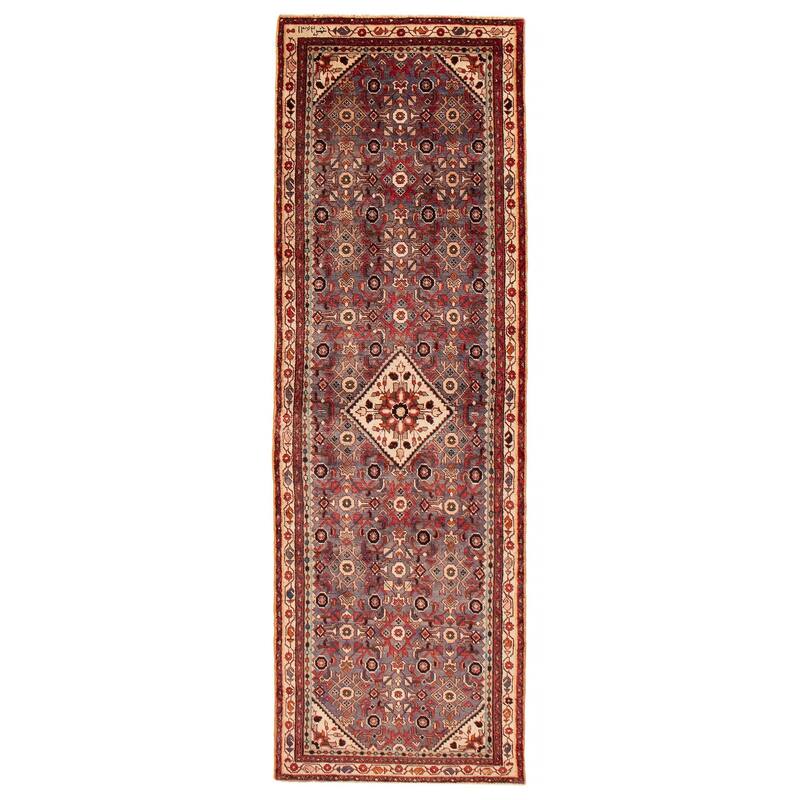 ECARPETGALLERY Hand-knotted Andelz Grey Wool Rug - 3'3 x 10'1 - Grey - 3'3 x 10'1