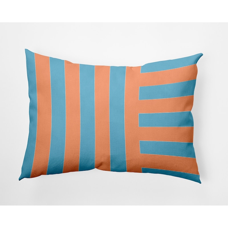 Stripes Decorative Throw Pillow - Carolina Blue - 14" x 20"
