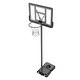 preview thumbnail 1 of 12, Basketball Hoop, Adjustable Height Portable Backboard System, Basketball Hoop & Goal, Kids & Adults Basketball Set with Wheels 44 inch