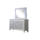 preview thumbnail 3 of 5, Sterling 4PC/5PC Contemporary Bedroom Set with Mirror Accents and LED Enhancements