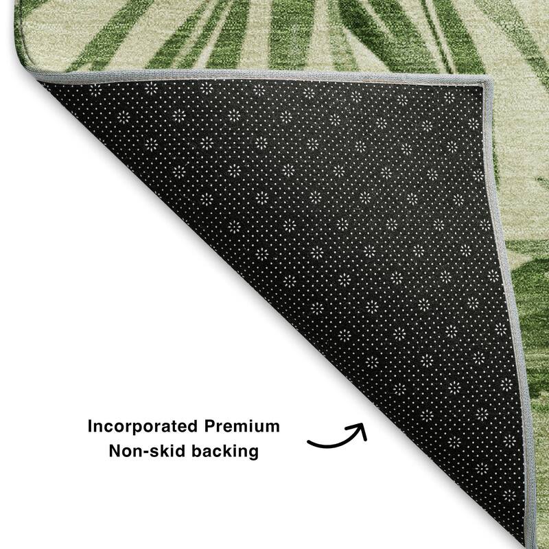 Premium Washable Super Soft Tropical Floral Mayfield Rug