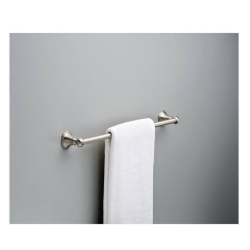 Satin Nickel Towel Bar 24 in. L Bed Bath & Beyond 37967568