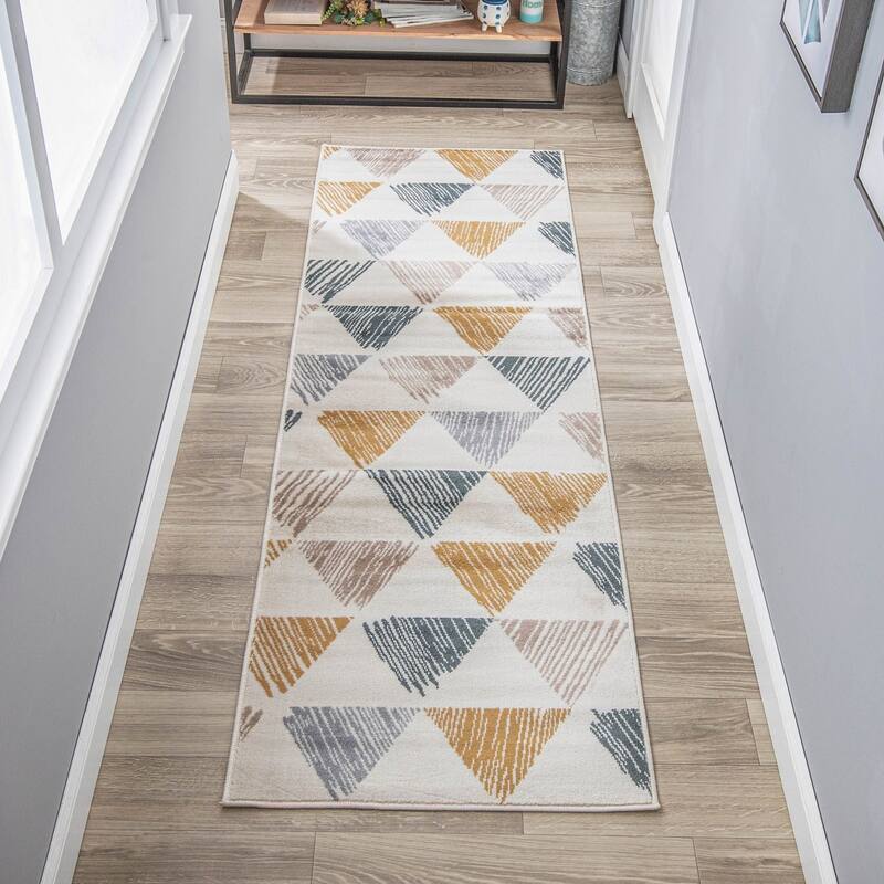 Superior Axton Mid-Century Modern Geometric Area Rug