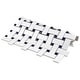 preview thumbnail 4 of 6, Merola Tile Metro Basketweave White w/ Glossy Cobalt Dot 11-3/4" x 11-3/4" Porcelain Mosaic Floor and Wall Tile