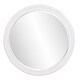 preview thumbnail 2 of 5, Allan Andrews George Matte White Round Wall and Accent Mirror