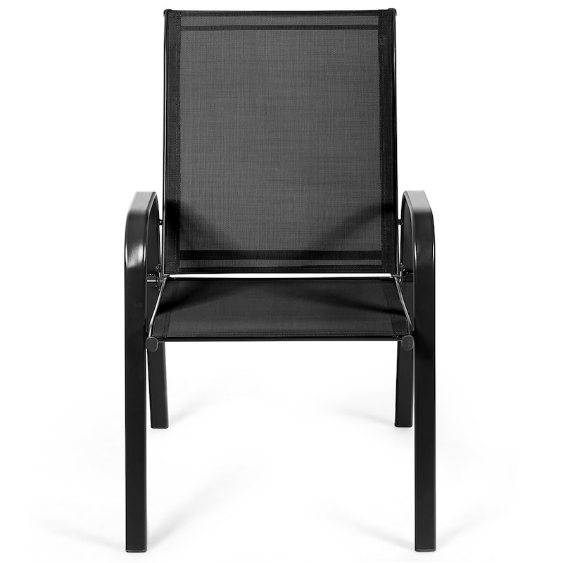 Costway 4PCS Patio Chairs Garden Deck Yard with Armrest - See Details