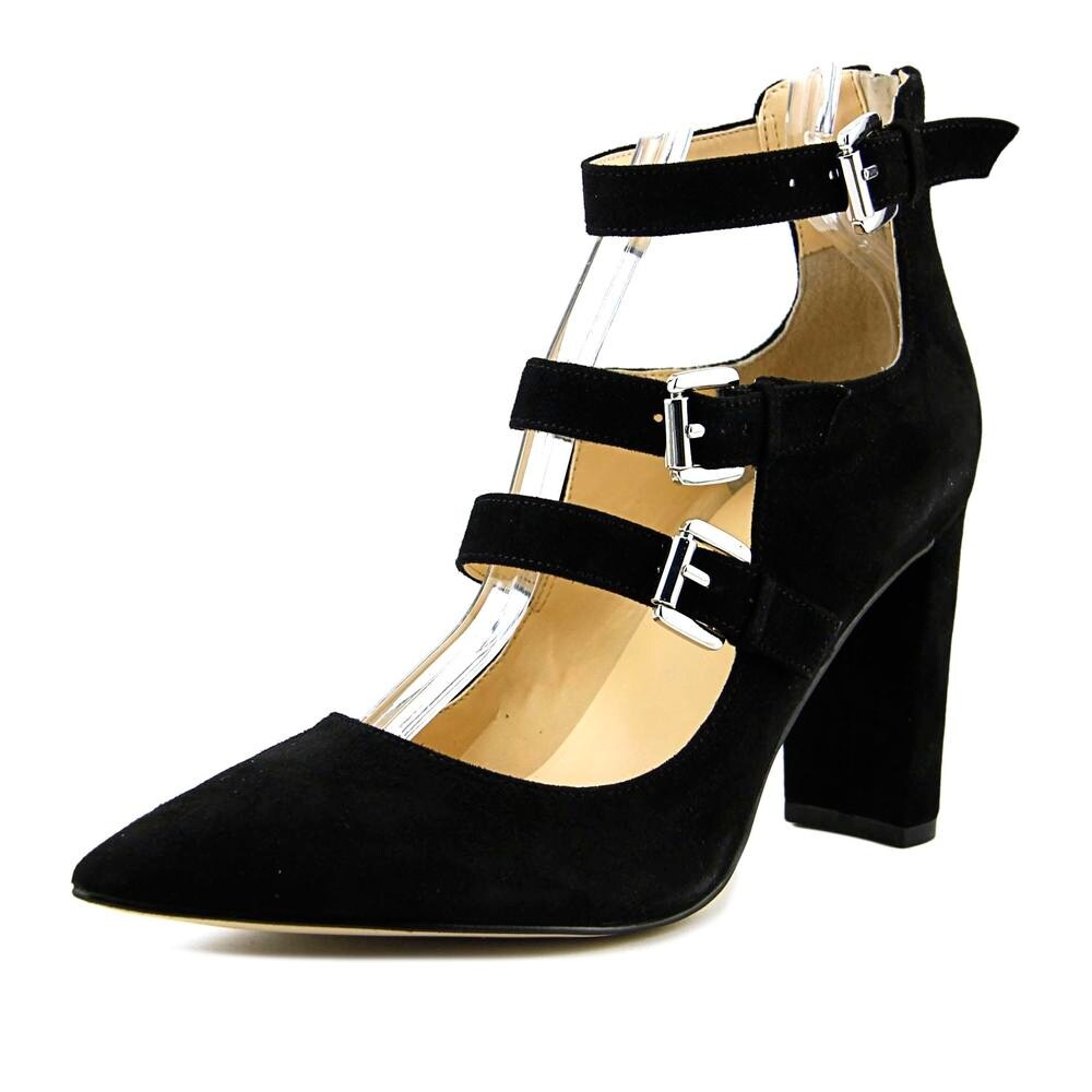 Shop Ivanka Trump Kamon Women Pointed Toe Suede Black Heels Overstock 19568088