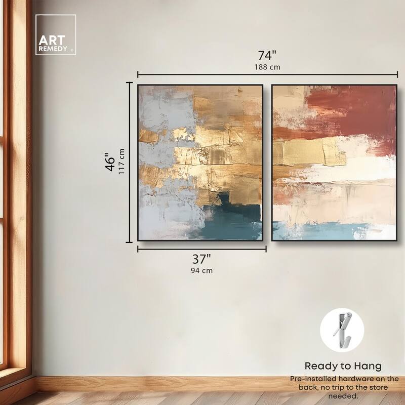 Earthy Glow II Canvas Set of 2 by Art Remedy