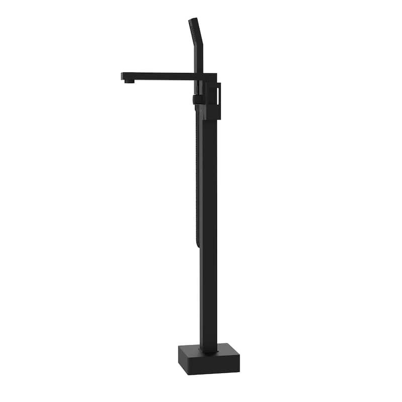 Belanger QUA45CMB Single Handle Freestanding Tub Filler, Matte Black