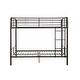 preview thumbnail 7 of 14, Full over Full Metal Bunk Bed with Fence