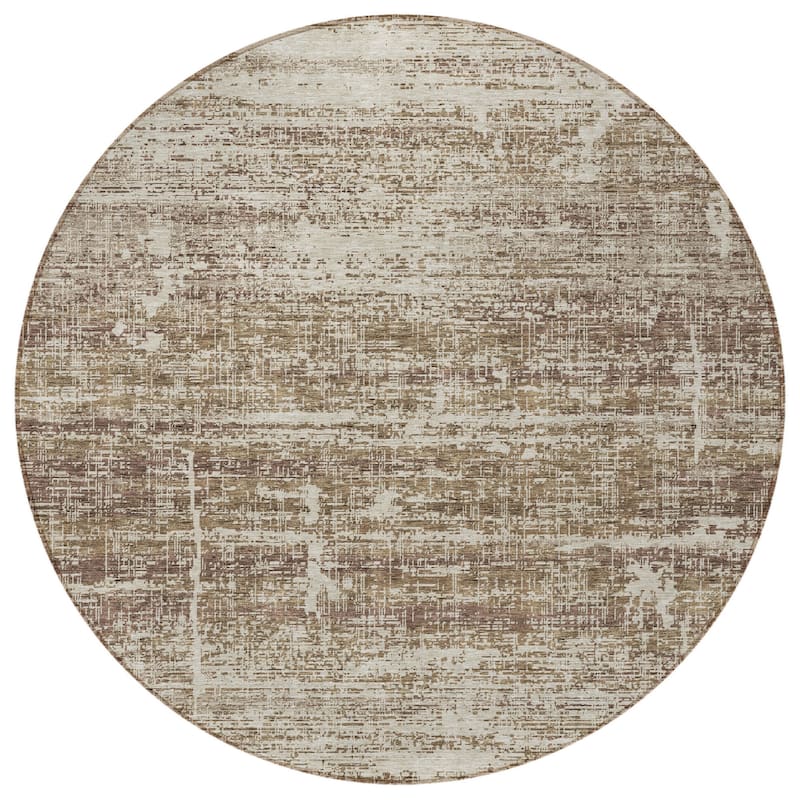 HomeRoots Abstract Transitional Rectangle Outdoor Rug