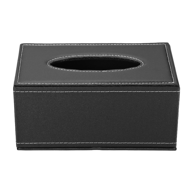 7.9x4.7x3.7" Tissue Box Cover, PVC Leather Waterproof Napkin Dispenser