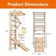 preview thumbnail 5 of 3, Indoor Toddler Kids Pikler Triangle Set, Foldable Ladder Climbing Jungle Gym Climber