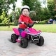 preview thumbnail 19 of 25, Qaba Kids ATV Quad, 6V Ride On Toy with Rechargeable Battery, Light, Forward & Reverse, 4 Wheeler Battery Powered for Boys Girls Pink