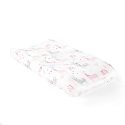 Lush Decor Baby Llama Love Soft & Plush Changing Pad Cover - 32" x 16" x 5"