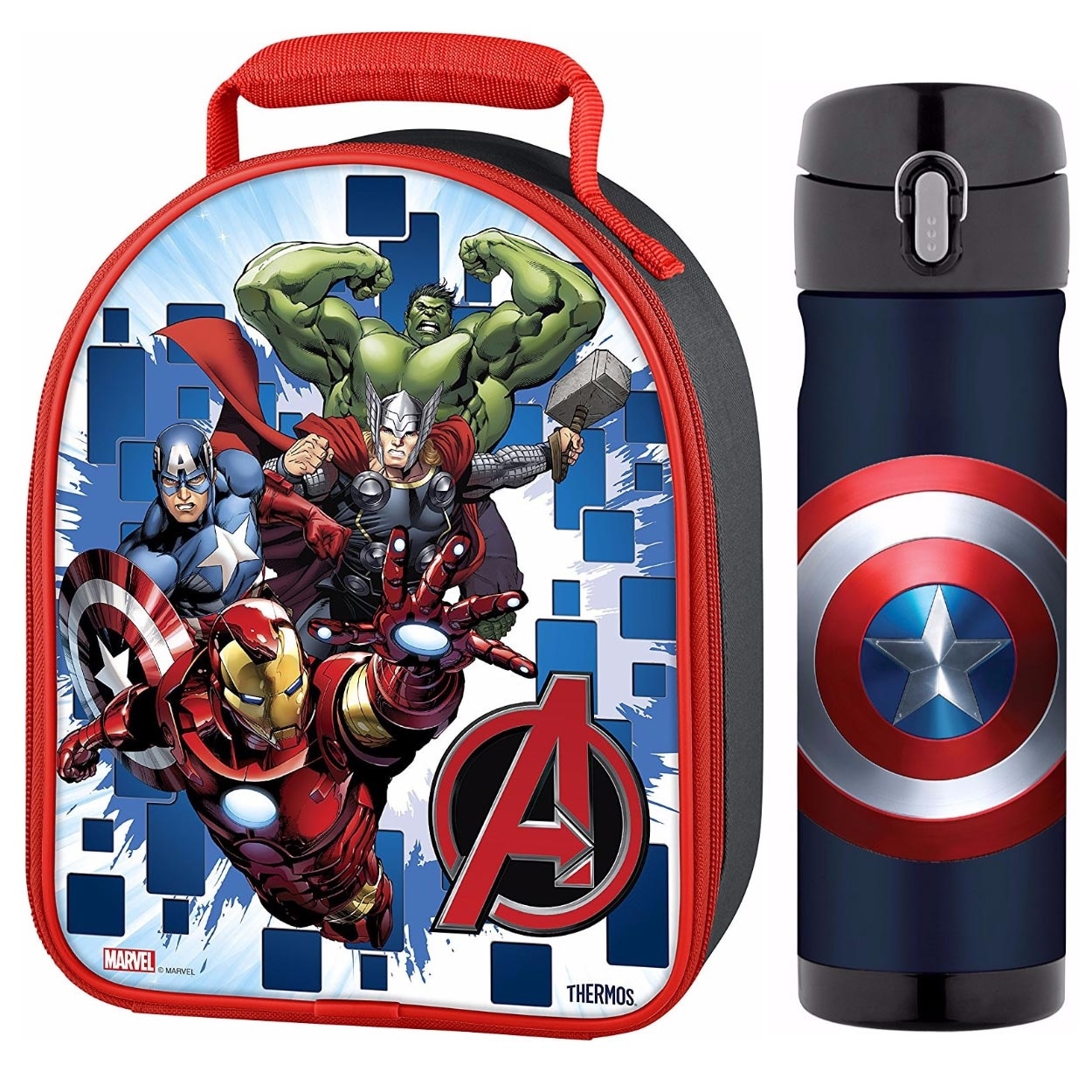 Home Kitchen Marvel Hulk 3d Thermal Lunch Bag With Sports Bottle Food Storage Home Kitchen